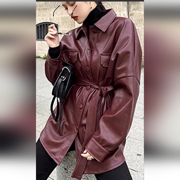 Tannery Row Jackets & Blazers - Like new vintage Burgundy Leather jacket